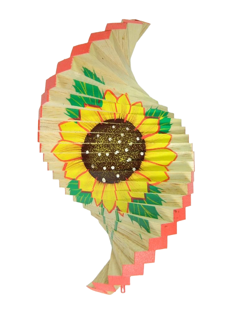 Wooden wind spinner - 20/30/40cm - Sunflower